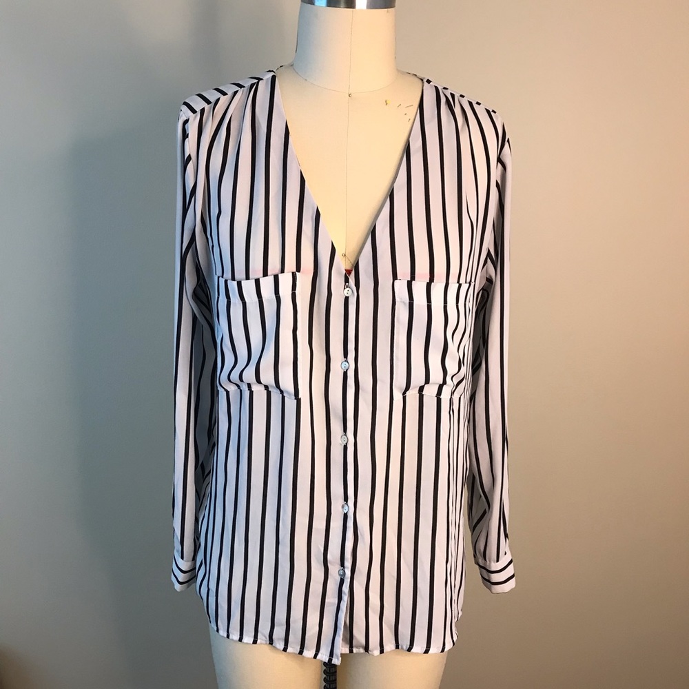 H&M Striped Button Down